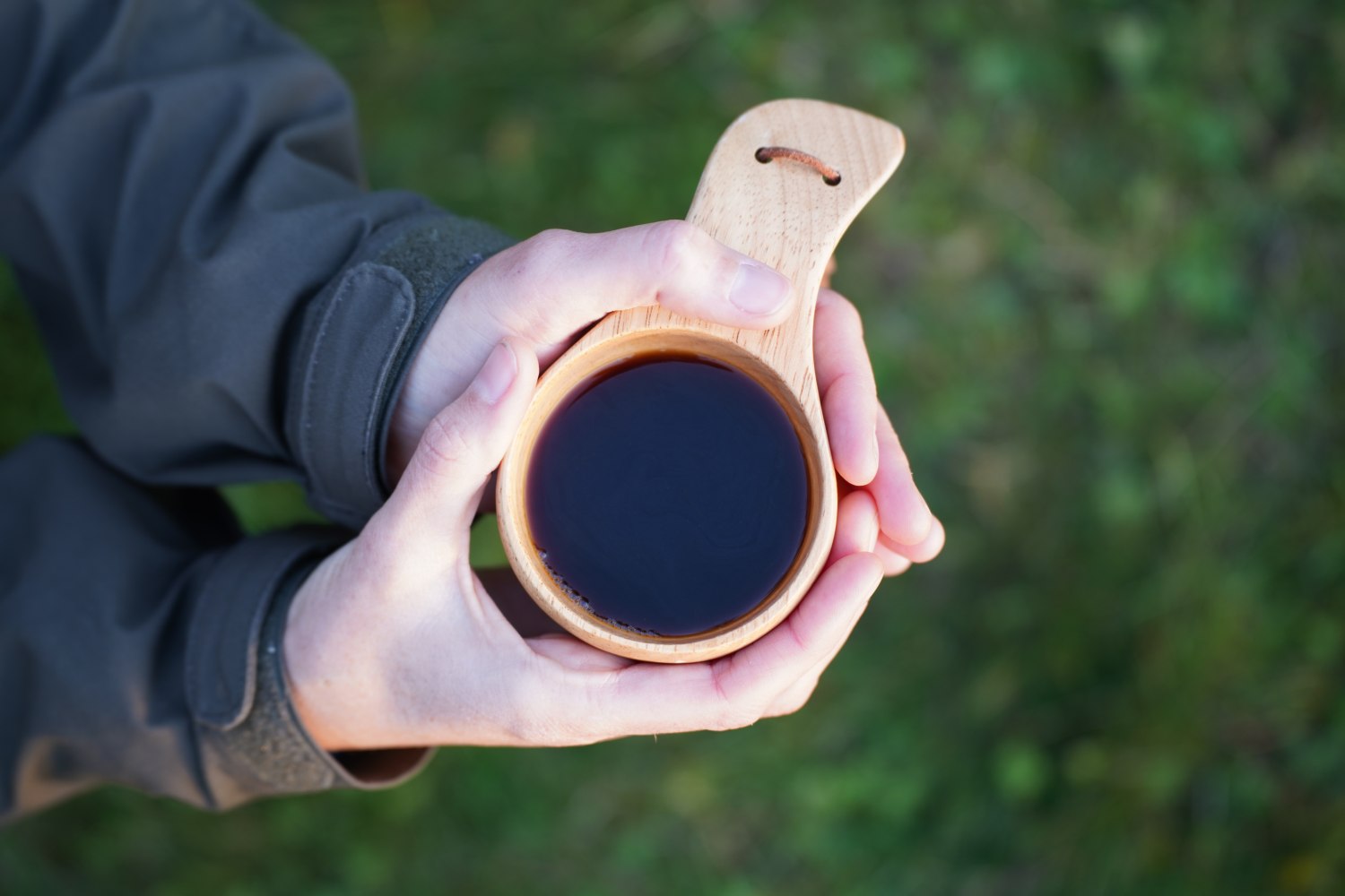 Kaffe i trækop