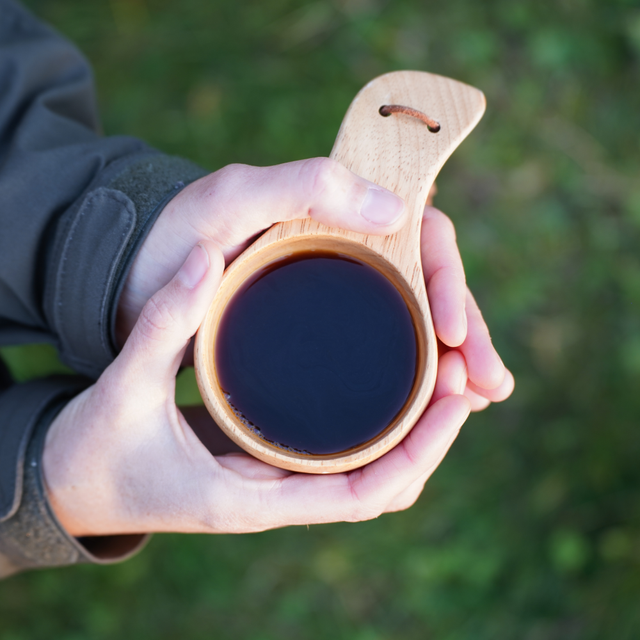 Kaffe i trækop