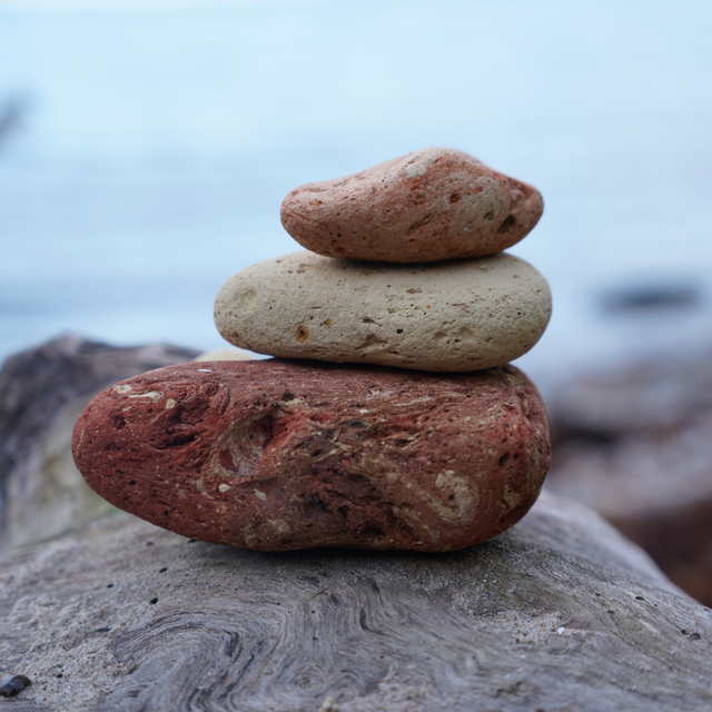 Sten på stranden