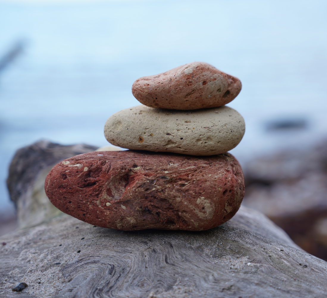 Sten på stranden